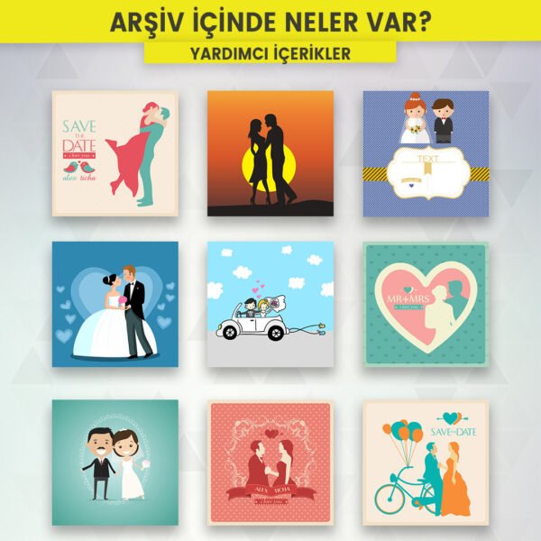 Düğün Davetiyesi Tasarım Arşivi