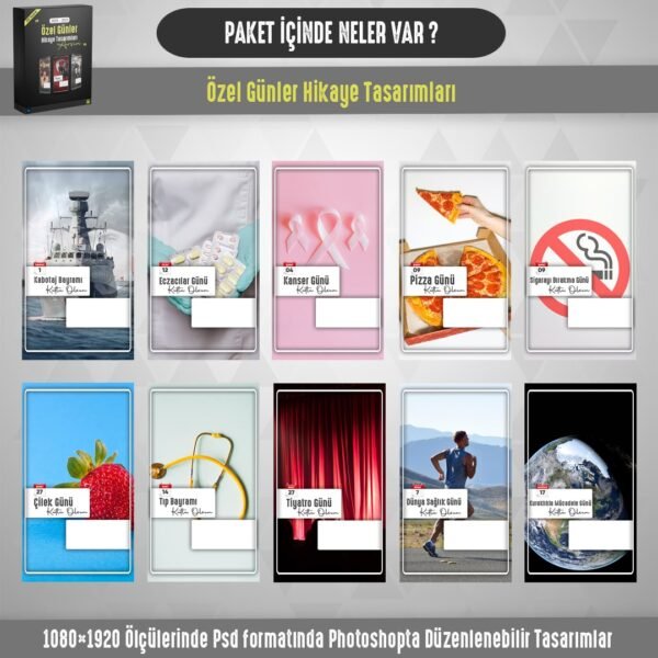 Özel Günler Hikaye Tasarımları Arşivi