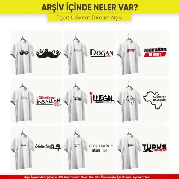 Tişört & Sweat Tasarım Arşivi
