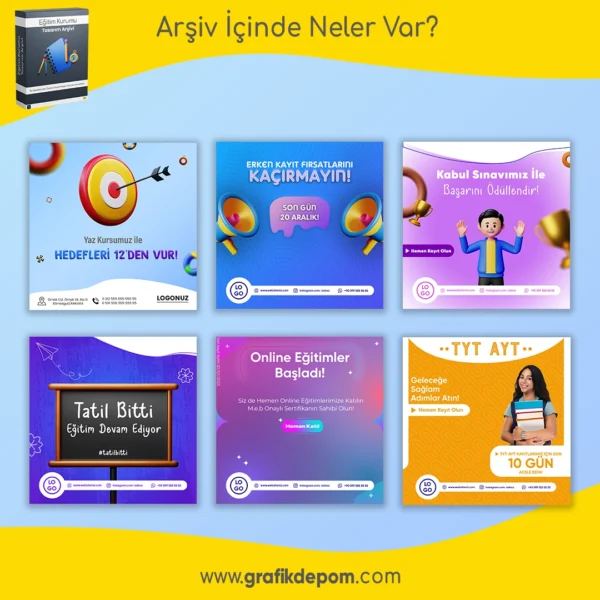 Eğitim Kurumu Tasarım Arşivi