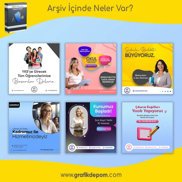 Eğitim Kurumu Tasarım Arşivi