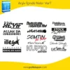 Araç Sticker Arşivi