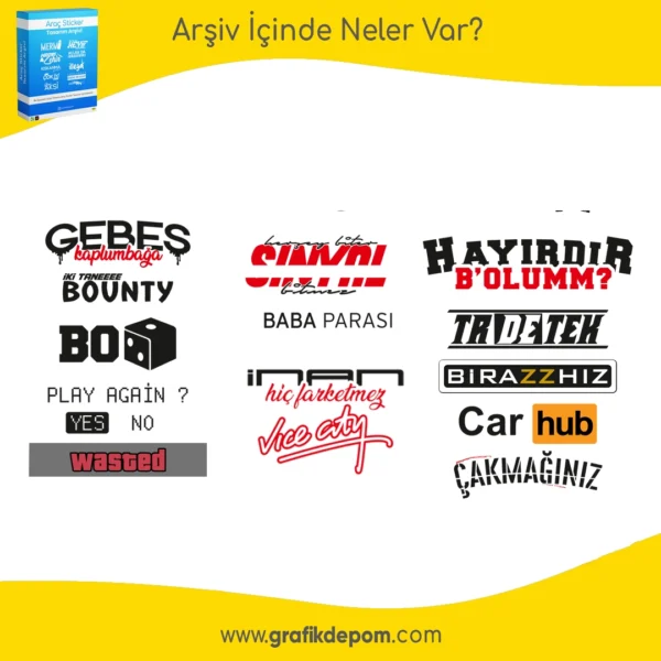 Araç Sticker Arşivi